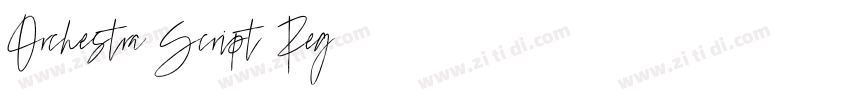 Orchestra Script Reg字体转换